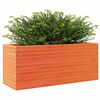 vidaXL Plantekasse voksbrun 110x40x46 cm heltre furu