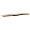 vidaXL Flytende vegghyller 4 stk eik og hvit 120x23,5x3,8 cm MDF