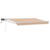 vidaXL Manuell utvidbar markise med LED-lamper 3,5 x 2,5 m