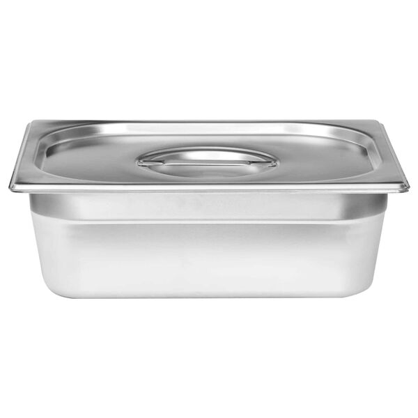 vidaXL Serveringsfat s&oslash;lv Rustfritt St&aring;l