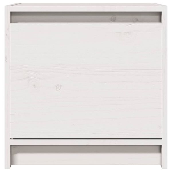 vidaXL Nattbord 2 stk hvit 40x30,5x40 cm heltre furu