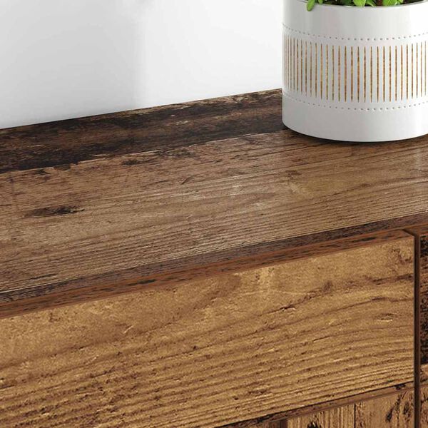 vidaXL Vegghengt skap Veggmontert 2 pcs Gammelt tre 69,5 x 34 x 90 cm