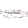 vidaXL Sengeramme uten Madrass 150x200 cm Heltre Eik