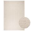 vidaXL Teppe ZIZUR kremhvit 200x290cm jute-utseende innend&oslash;rs&utend&oslash;rs