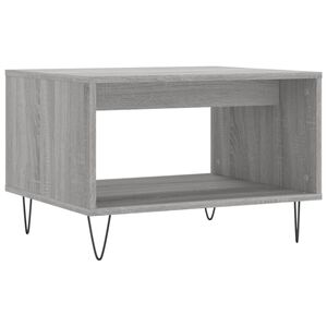 vidaXL Salongbord gr&aring; sonoma 60x50x40 cm konstruert tre