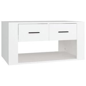 vidaXL Salongbord hvit 80x50x40 cm konstruert tre