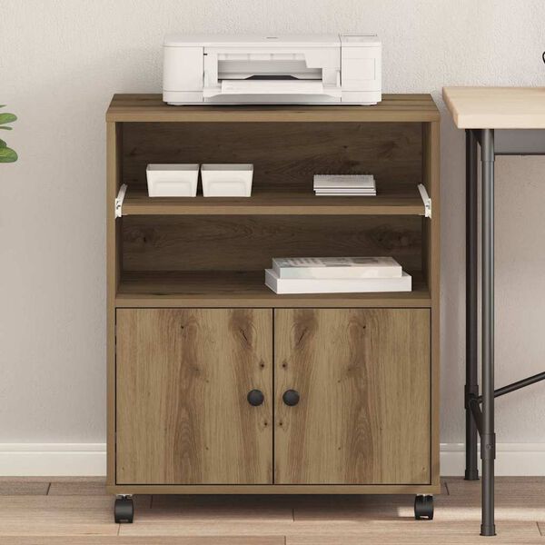 vidaXL Skiverstativ Artisan Eik 60 x 48 x 74 cm Konstruert tre