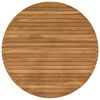 vidaXL Bordplate &Oslash; 90 x 3,5 Rund Massivt Teaktre Naturlig