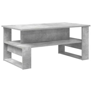 vidaXL Kaffebord Betonggr&aring; 90 x 50 x 40 cm Konstruert tre