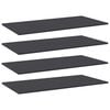 vidaXL Hylleplater 4 stk gr&aring; 80x30x1,5 cm sponplate