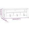 vidaXL TV-benk 110x30x35 cm heltre teak