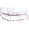 vidaXL Sengeramme med hodegavl 160x200 cm heltre