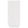 vidaXL Skjenk hvit 31,5x34x75 cm heltre furu