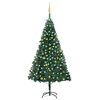 vidaXL Forh&aring;ndsbelyst kunstig juletre med kulesett gr&oslash;nn 240 cm