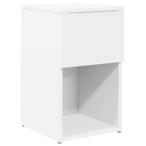 vidaXL Sengeskap Hvit 29 x 31,5 x 49 cm Konstruert tre