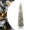 vidaXL Kunstig juletre med 300 LED gr&oslash;nn 210 cm PVC og st&aring;l og plast