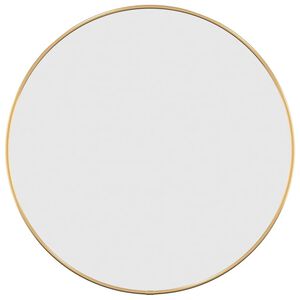 vidaXL Veggspeil gull &Oslash; 50 cm rund