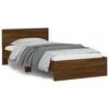 vidaXL Sengeramme uten madrass med hodegavl brun eik 100x200 cm