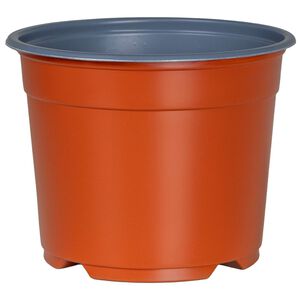 vidaXL Rund Blomsterpotte 50 stk. Terrakotta &Oslash; 10 x 8 cm Plast