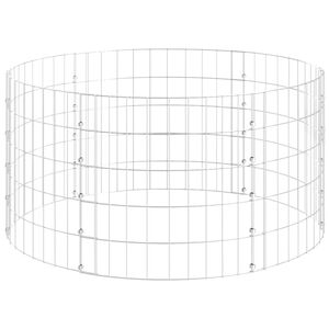 vidaXL Sirkul&aelig;r gabion stolpe galvanisert st&aring;l &Oslash;100x50 cm