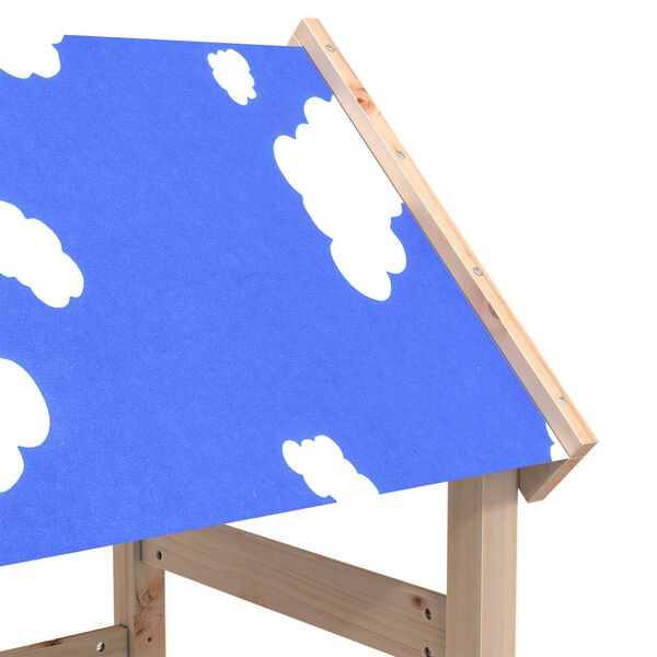 vidaXL Leket&aring;rn Brun 52,5 x 110,5 x 215 cm Massiv furu