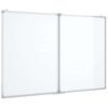 vidaXL Magnetisk tavle sammenleggbar 120x80x1,7 cm aluminium