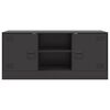 vidaXL TV-benk svart 99x39x44 cm stål
