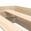 vidaXL Bokhylle Seng Sonoma eik 180 x 200 cm Konstruert tre