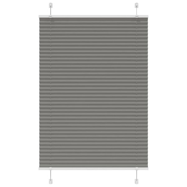 vidaXL pliss&eacute;gardin antrasitt 95x100 cm Stoff Bredde 94,4 cm Polyester