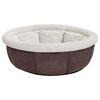 vidaXL Hundeseng 59x59x24 cm brun