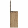 vidaXL Sminkebord artisan eik 50 x 41 x 135 cm Konstruert tre