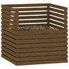 vidaXL Kompostkasse honningbrun 100x100x102 cm heltre furu