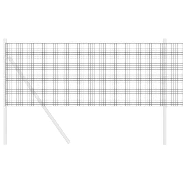 vidaXL Sveist trådgjerde Grå 0.8 x 100 m Stål