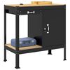 vidaXL Arbeidsbenker med skuff Svart 90 x 49 x 91 cm Konstruert tre