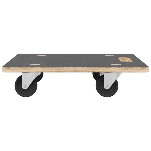 vidaXL Transporttraller 2 stk rektangulær 80x55x11,5 cm 250 kg