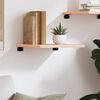vidaXL Vegghylle 40x40x2 cm ubehandlet heltre eik