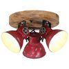 vidaXL Taklampe 25 W m&oslash;rker&oslash;d 35x35x25 cm E27
