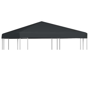 vidaXL Toppduk til paviljong 310 g/m&sup2; 3x3 m gr&aring;