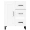 vidaXL Highboard hvit 69,5x34x180 cm konstruert tre
