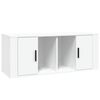 vidaXL TV-benk hvit 100x35x40 cm konstruert tre