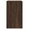 vidaXL Veggskap brun eik 75x35x60 cm konstruert tre