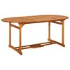 vidaXL Utend&oslash;rs spisebord 180x90x75 cm heltre akasie