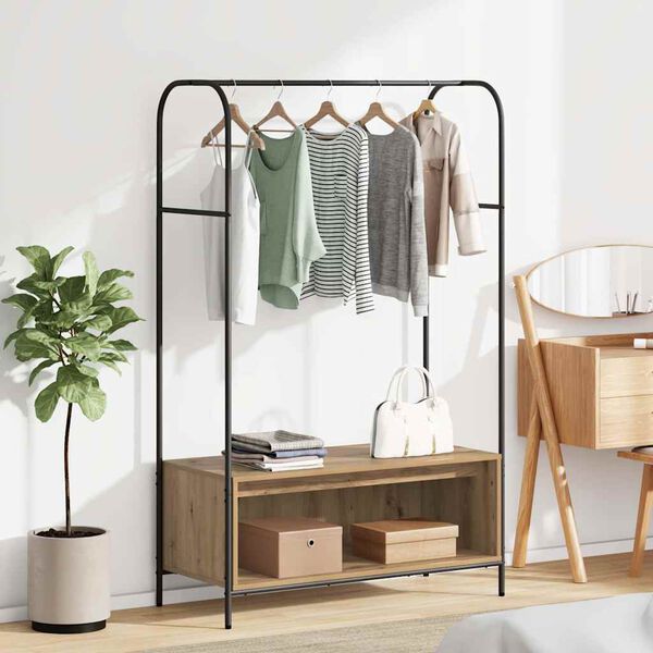 vidaXL Klesstativ Brun Eik 100 x 44 x 160 cm Konstruert tre