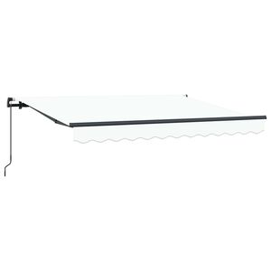 vidaXL Innvendbar Markise Hvit 250 x 200 cm stoff