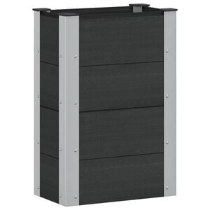 vidaXL H&oslash;ybed Svart 50 x 30 x 72 cm