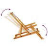 vidaXL Strandstol 2 pcs Brun 61.5 x 123 x 82cm Massivt akasietre