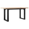vidaXL Salongbord O-ramme 100x50x45,5 cm heltre furu og st&aring;l