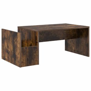 vidaXL Kaffebord R&oslash;kt eik 90 x 45 x 35 cm Konstruert tre