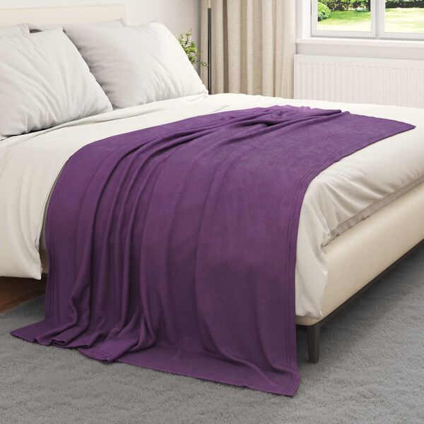 vidaXL Kastepledd 6 pcs Lilla 200 x 150 cm Fleece