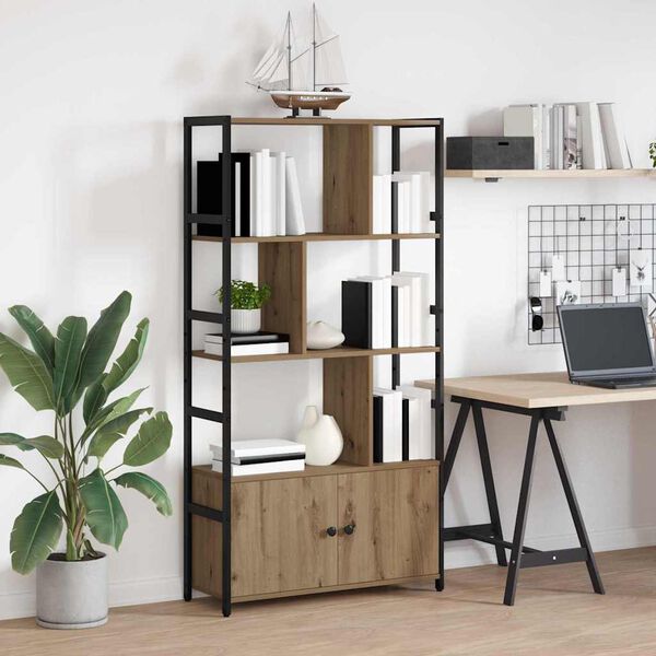 vidaXL Bokhylle Artisan Eik 80 x 30 x 155,5 cm Konstruert tre